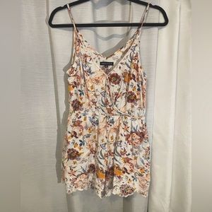 Kendall & Kylie Multicolor Floral Embroidered Romper
